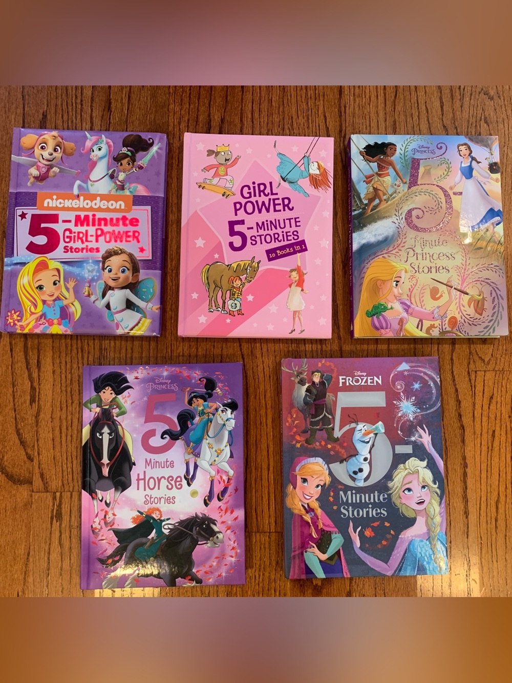5 Minute Stories Books Lot (5) | Girl Power, Horses, Frozen